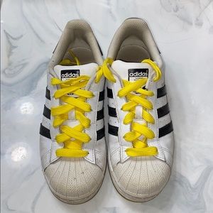 ADIDAS- Black & Yellow Sneakers